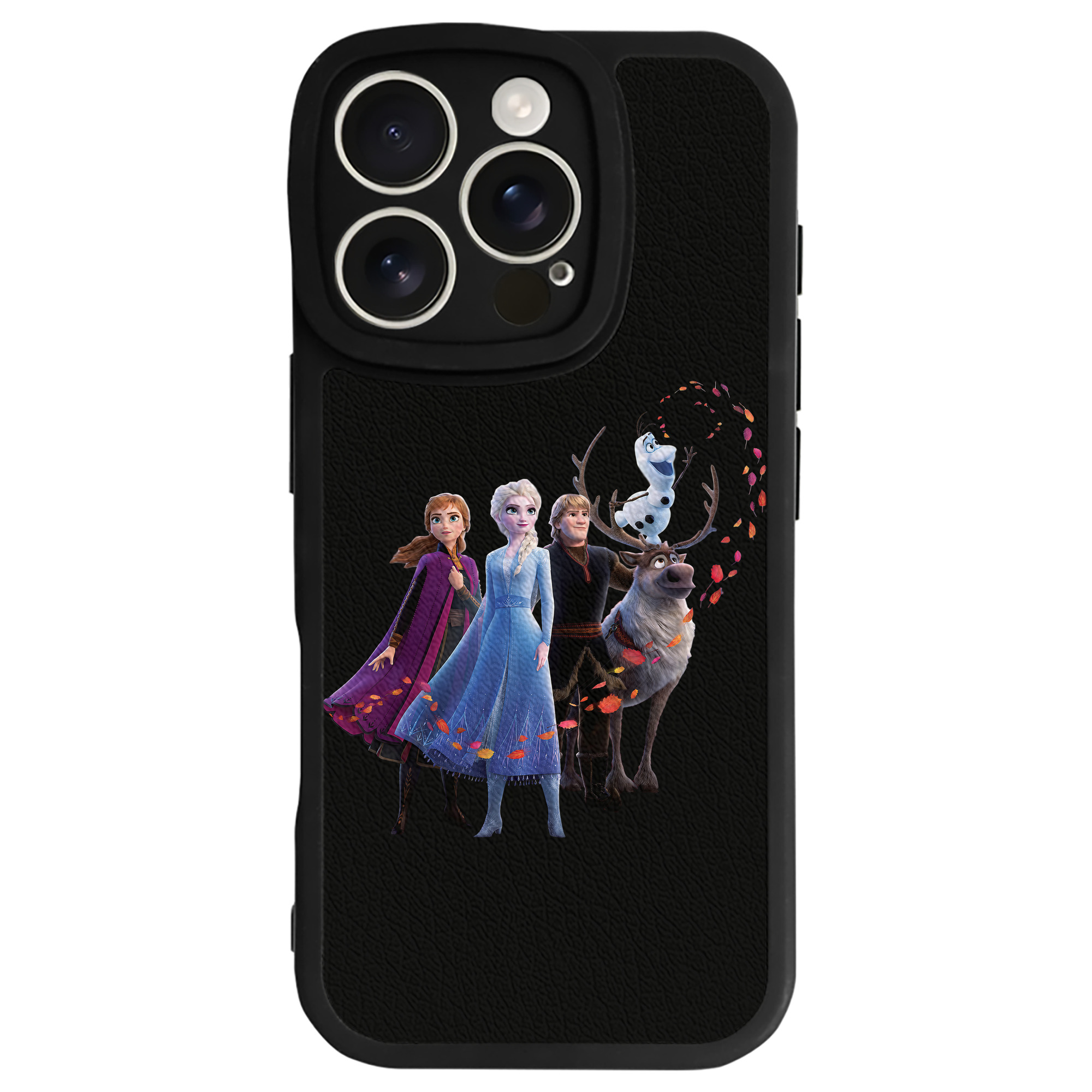 （画像用） アナと雪の女王 アンナ エルサ Frozen Anna Elsa 【iPhone 16シリーズ対応】シリコンスマホケース（レザー調） 材質：シリコン